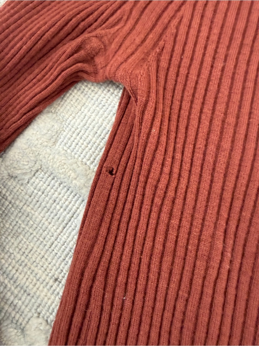 Sea Ribbed Crewneck Sweater - Rust - Picture 2 of 3